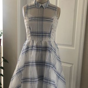 Elegant skater cut dress.